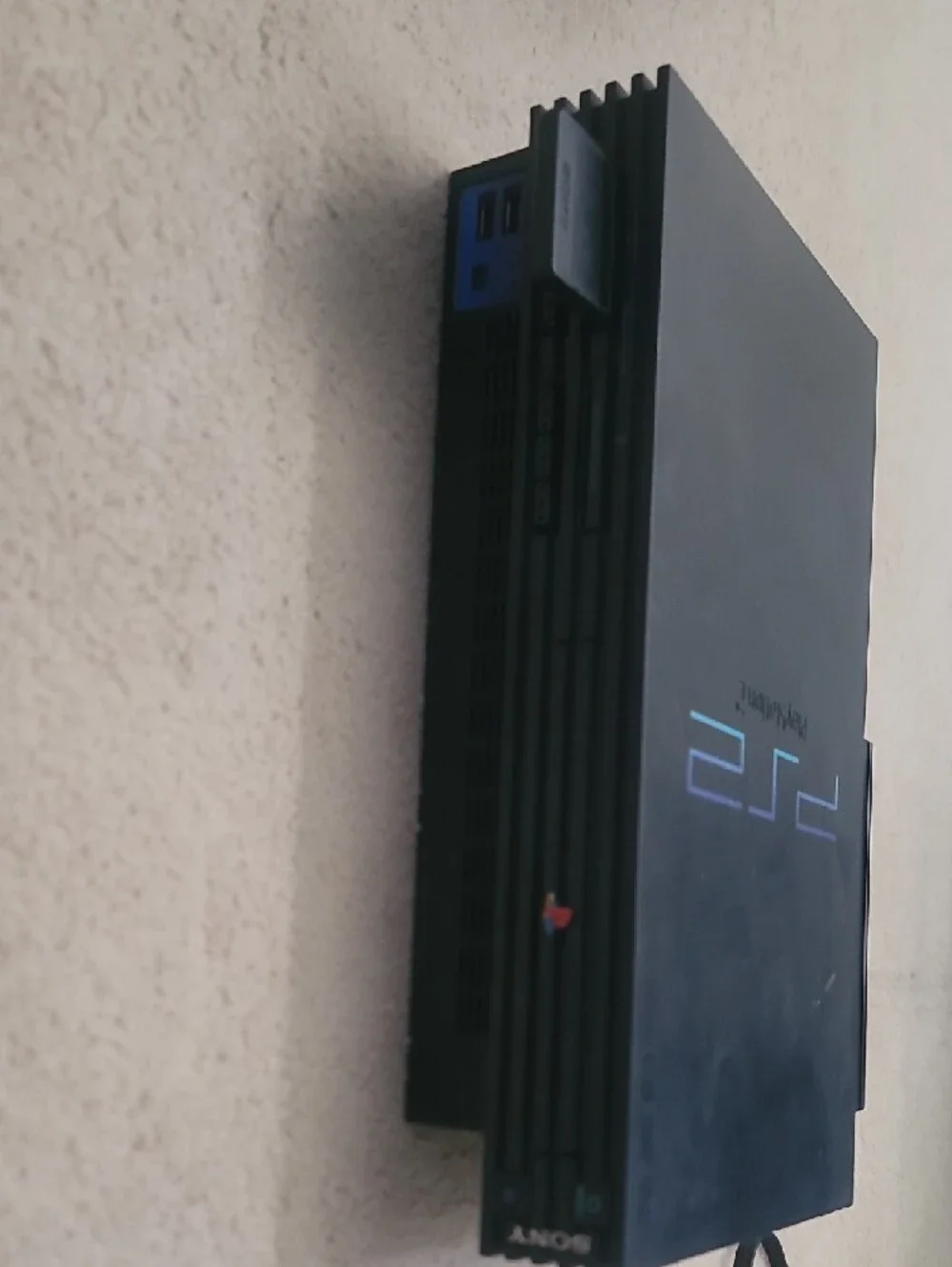 Sony PS2 Slimline Console in Black with Blue Accent Logo